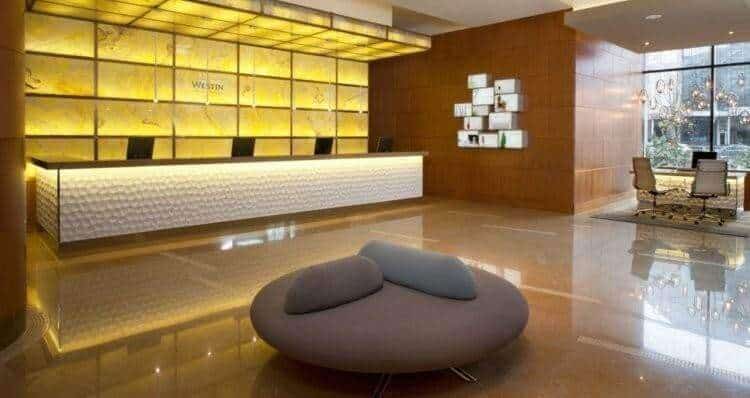 Quầy lễ tân vân đá chất lượng cao