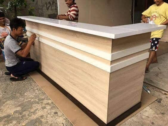 Thiết kế thi công quầy lễ tân khách sạn mini