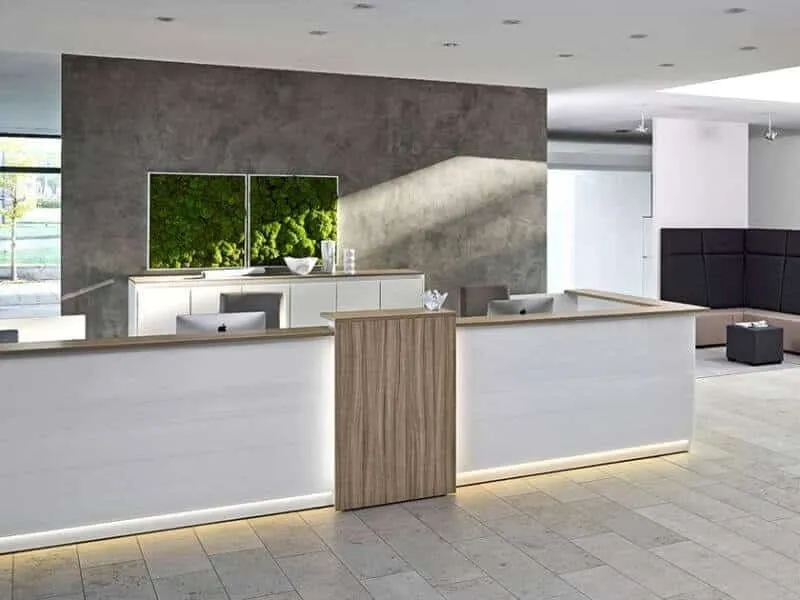 Quầy lễ tân vân đá chất lượng cao