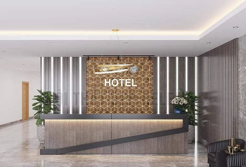 Quầy lễ tân vân đá chất lượng cao