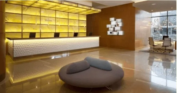 Bật mí 3 mẫu quầy lễ tân nhà hàng chất lượng của Bluecons