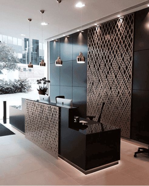 Bật mí 3 mẫu quầy lễ tân nhà hàng chất lượng của Bluecons 