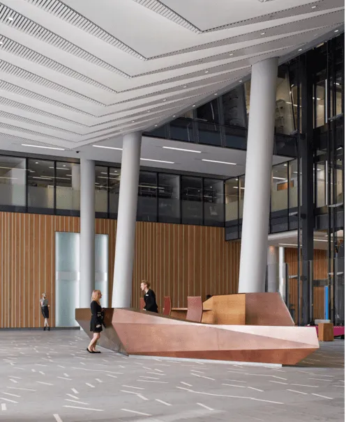 Bật mí 3 mẫu quầy lễ tân nhà hàng chất lượng của Bluecons