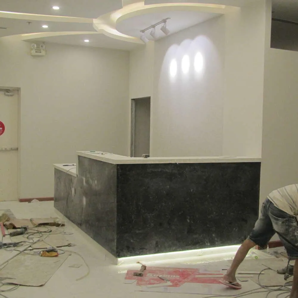 Quầy lễ tân bằng đá thu hút tài vận bạn nên sở hữu