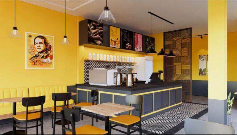 Thiết kế quán cafe phong cách vintage