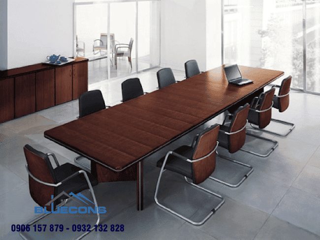 35+ Bộ sưu tập bàn họp 10 người đa dạng kiểu dáng và tối ưu mọi không gian công ty bạn 5 Bàn họp gỗ công nghiệp cao cấp dành cho 10 đến 12 người