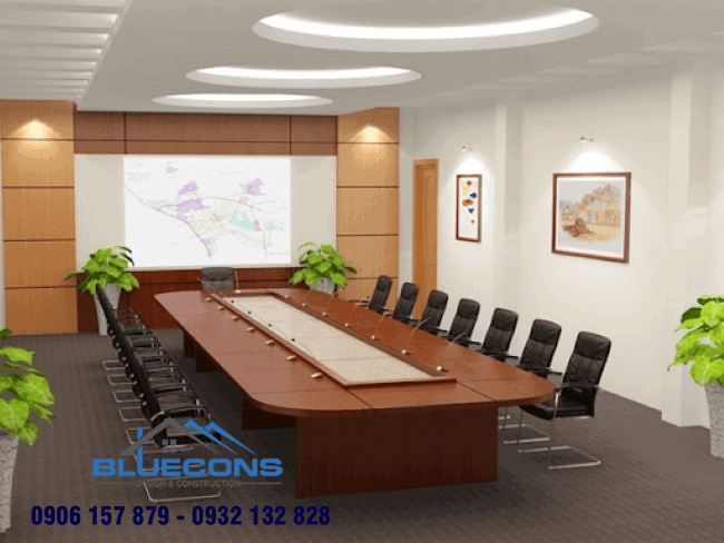 20+ mẫu bàn họp 20 người cho hội trường lớn đẹp đẳng cấp 10 Bàn họp elip 20 người - kiểu dáng tiêu chuẩn cho phòng họp doanh nghiệp