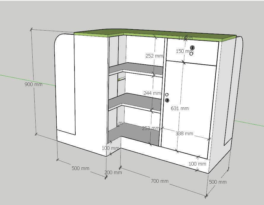 #35 Quầy kệ siêu thị mini giá rẻ 14 Kích thước quầy kệ siêu thị mini giá rẻ