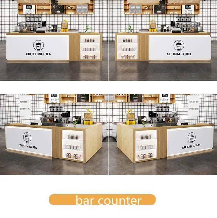 Quầy bar cafe hiện đại đơn giản đẹp