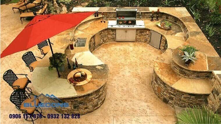 Quầy bar ngoài trời đẹp 6 Tủ trưng bày đồ cổ cho phòng khách ấn tượng