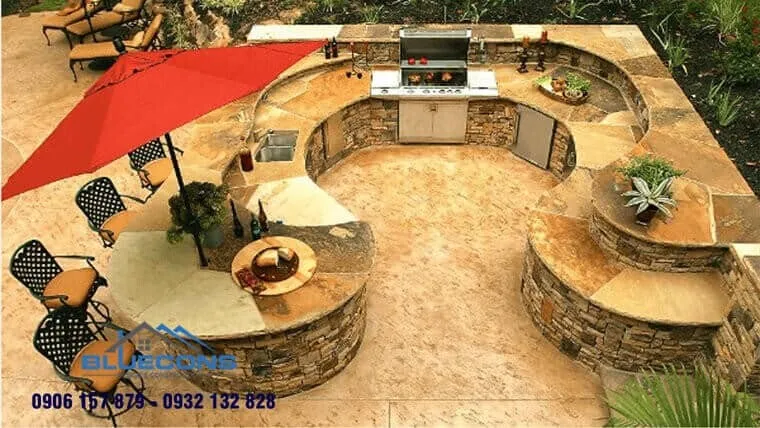 Quầy bar ngoài trời đẹp 6 Tủ trưng bày đồ cổ cho phòng khách ấn tượng