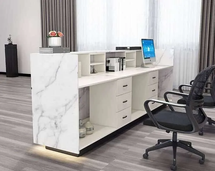 Quầy lễ tân vân đá chất lượng cao