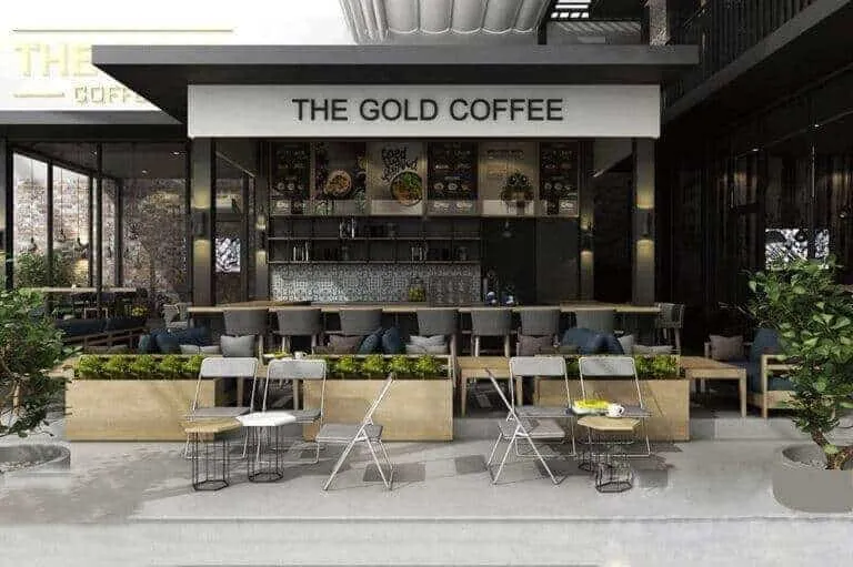 Thiết kế quán cafe tại Quận Bình Thạnh 2 Thi công nội thất chung cư gỗ công nghiệp