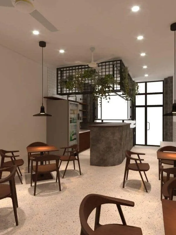 Thiết kế quán cafe nhỏ đẹp 2 Thiết kế quán cafe phong cách vintage