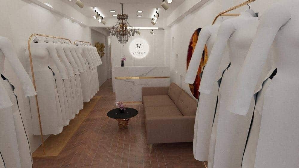 Thiết kế shop áo dài đẹp