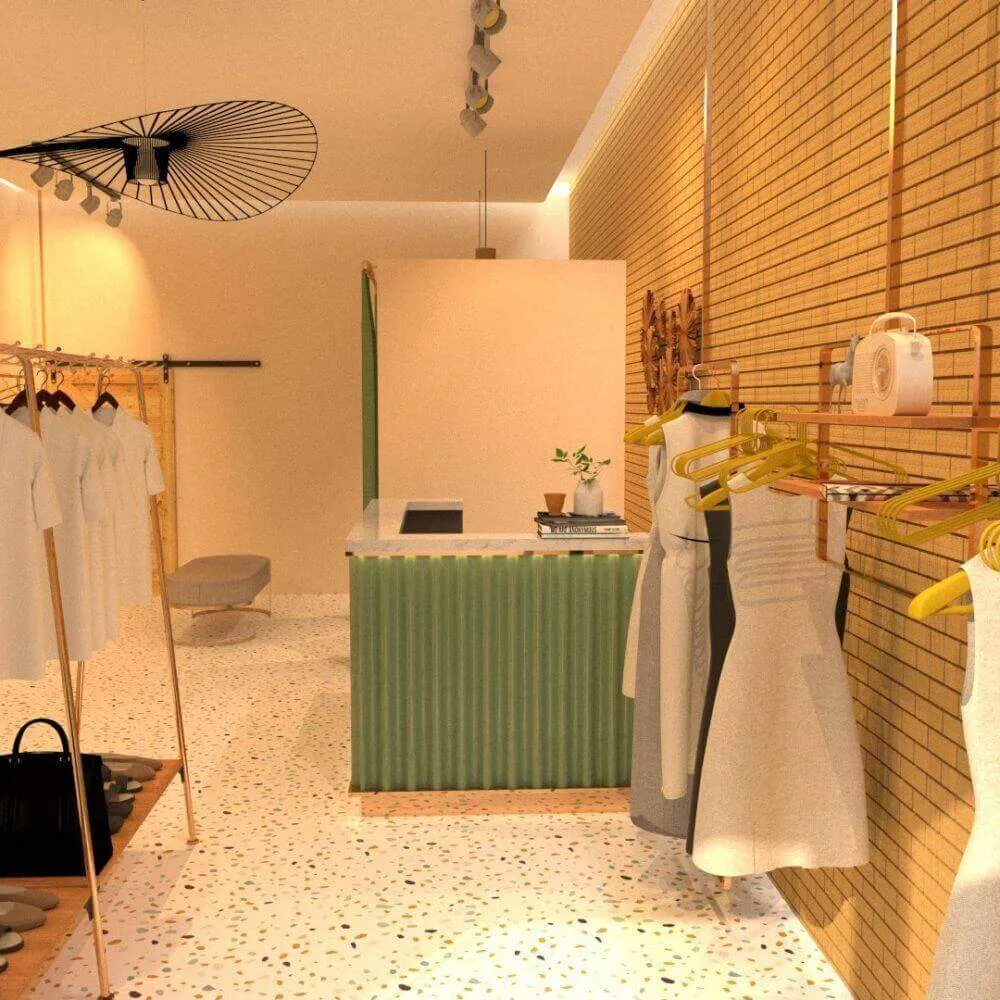 Thiết kế shop thời trang nhỏ 2 Thiết kế quán cafe phong cách vintage