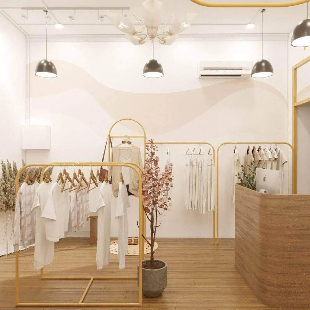 Thiết kế shop thời trang nữ 2 Thiết kế quán cafe phong cách vintage