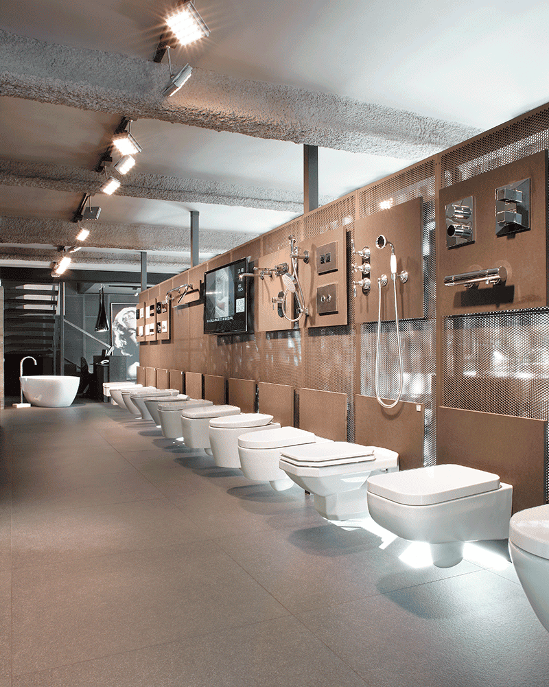 Thiết kế showroom thiết bị vệ sinh - THIẾT KẾ THI CÔNG NỘI THẤT BLUECONS