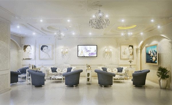 Không gian thiết kế thẩm mỹ viện sang trọng
