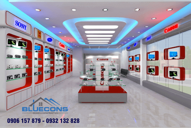 Kệ mica - sự lựa chọn sáng giá cho showroom máy tính