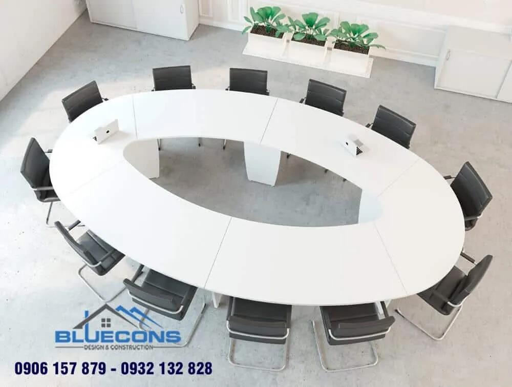 Mê mẩn với 15+ mẫu bàn họp hình elip tinh tế, hiện đại xu hướng 2023 10 Thiết kế phòng chung cư đẹp