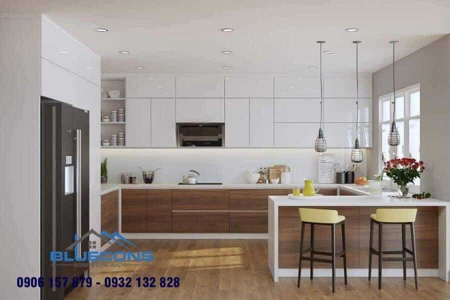Quầy bar bếp đơn giản 10 Thiết kế phòng chung cư đẹp