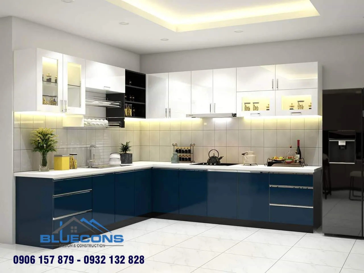 Quầy bar bếp đơn giản 15 Thiết kế phòng chung cư đẹp