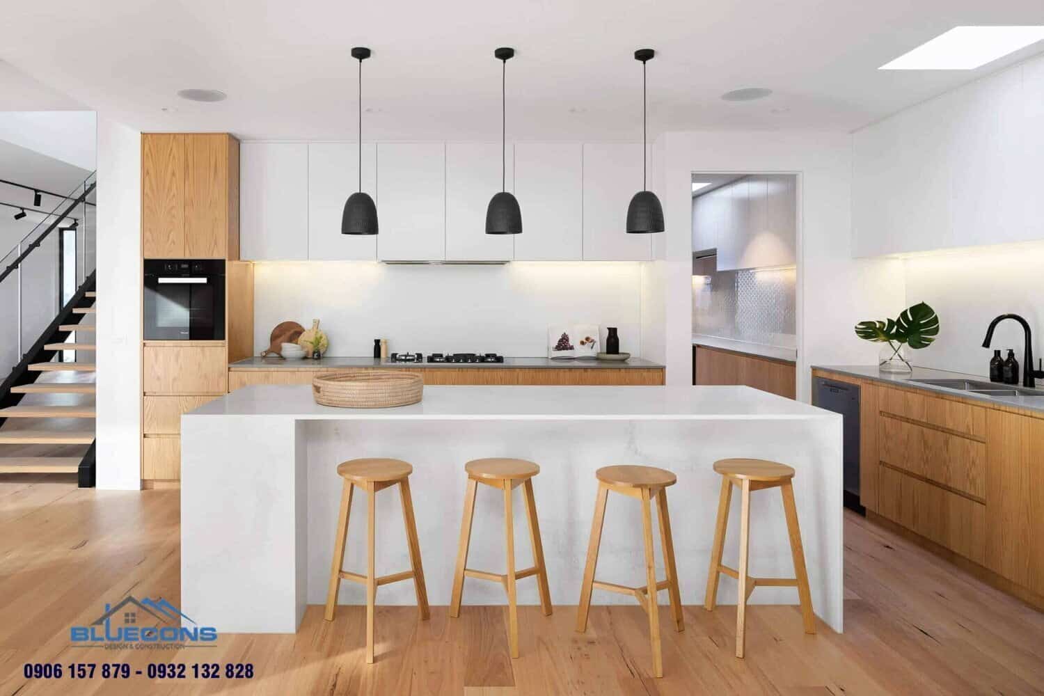Quầy bar bếp đơn giản 8 Thiết kế phòng chung cư đẹp