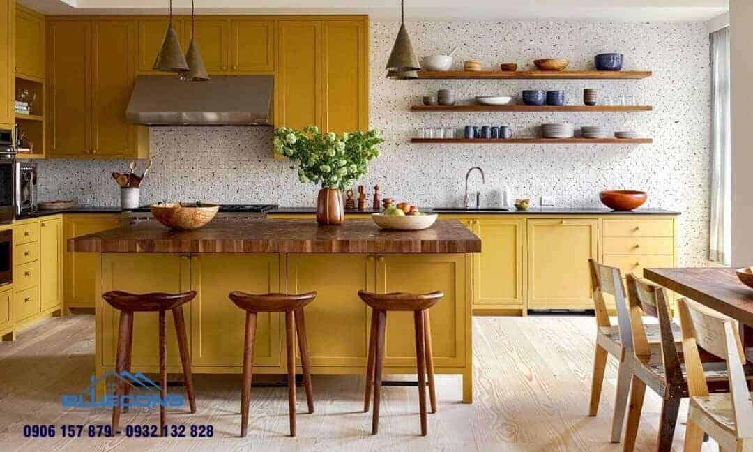 Quầy bar bếp đơn giản 2 Thiết kế phòng chung cư đẹp
