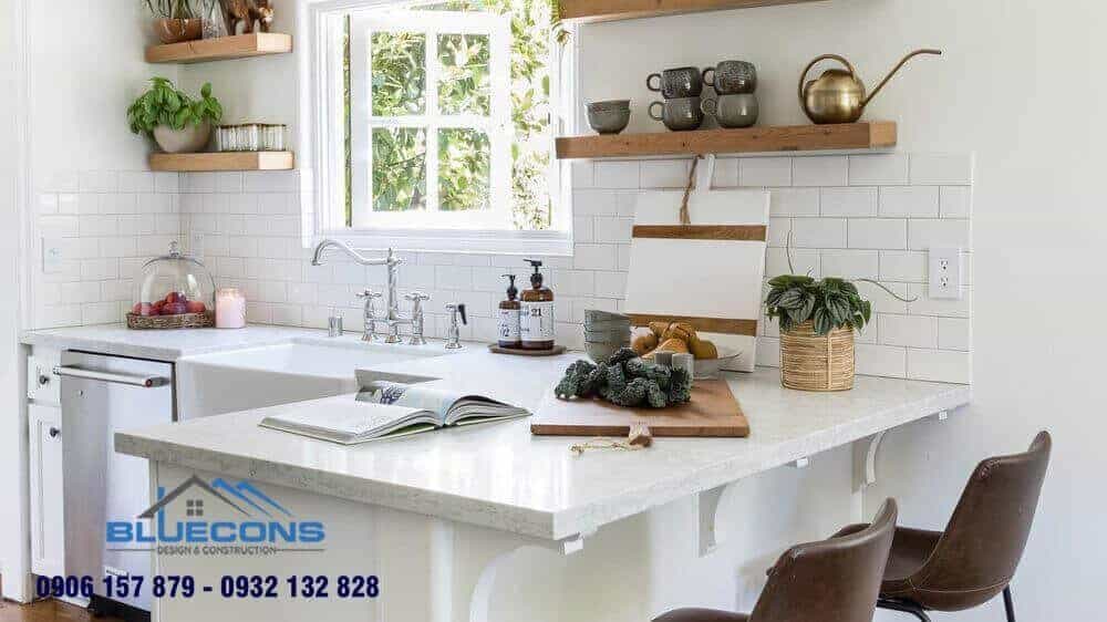 Quầy bar bếp đơn giản 5 Thiết kế phòng chung cư đẹp