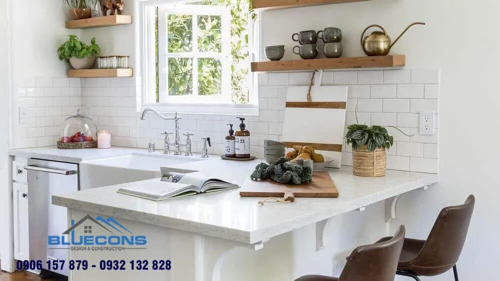 Quầy bar bếp đơn giản 6 Thiết kế phòng chung cư đẹp