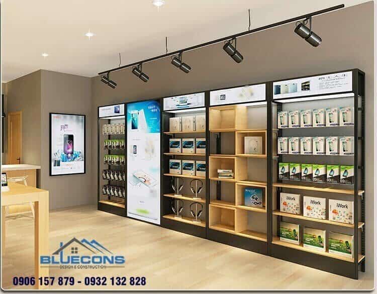 100+ ý tưởng thiết kế tủ trưng bày ấn tượng cho các showroom, shop, cửa hàng 4 Tủ trưng bày phụ kiện màu trầm phá cách, thu hút
