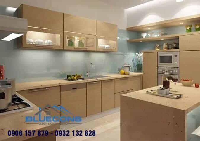 Đóng tủ bếp gỗ công nghiệp 8 Tủ bếp gỗ công nghiệp Laminate