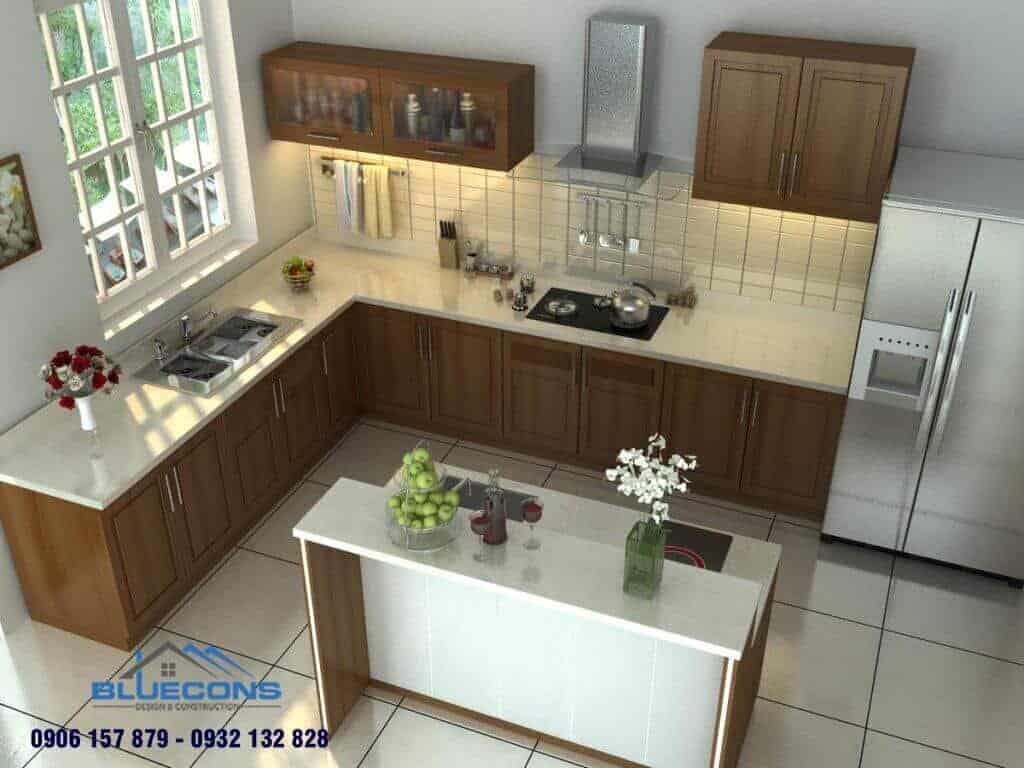 Đóng tủ bếp gỗ công nghiệp 9 Đặt tủ bếp cần đảm bảo hài hòa phong thủy
