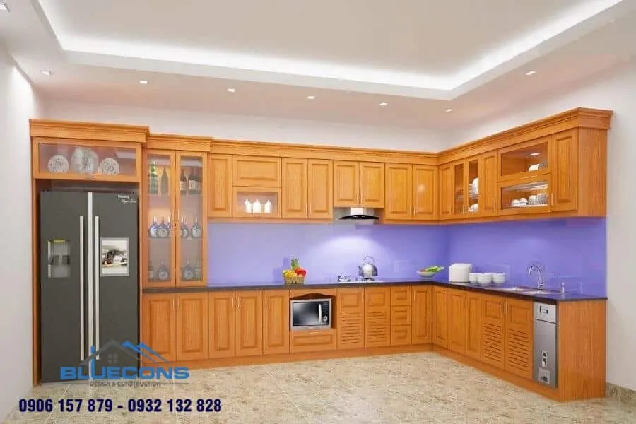 Đóng tủ bếp gỗ công nghiệp 6 Thiết kế phòng chung cư đẹp
