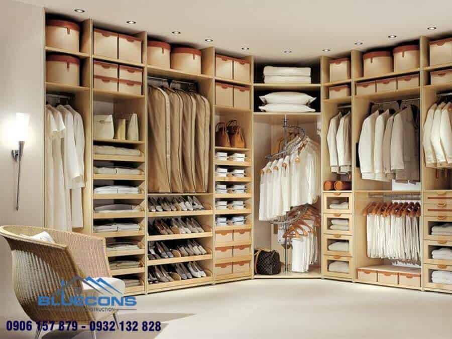 Mẫu tủ quần áo nhiều ngăn giúp tối ưu không gian để đồ