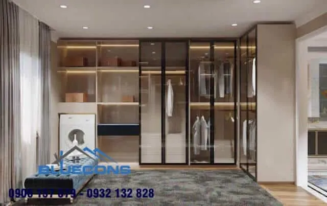 Tủ quần áo hiện đại 2024 2 Thiết kế phòng chung cư đẹp