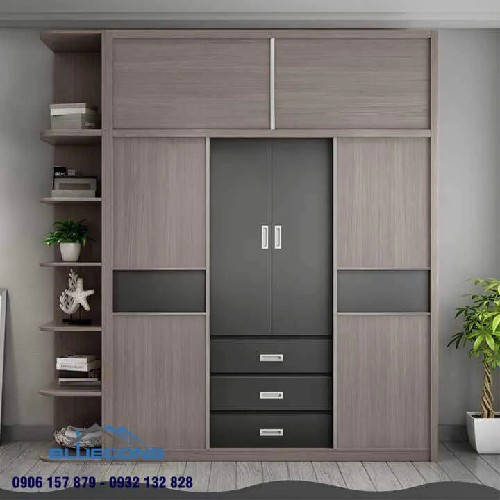 Tủ quần áo hiện đại 2024 11 Thiết kế phòng chung cư đẹp