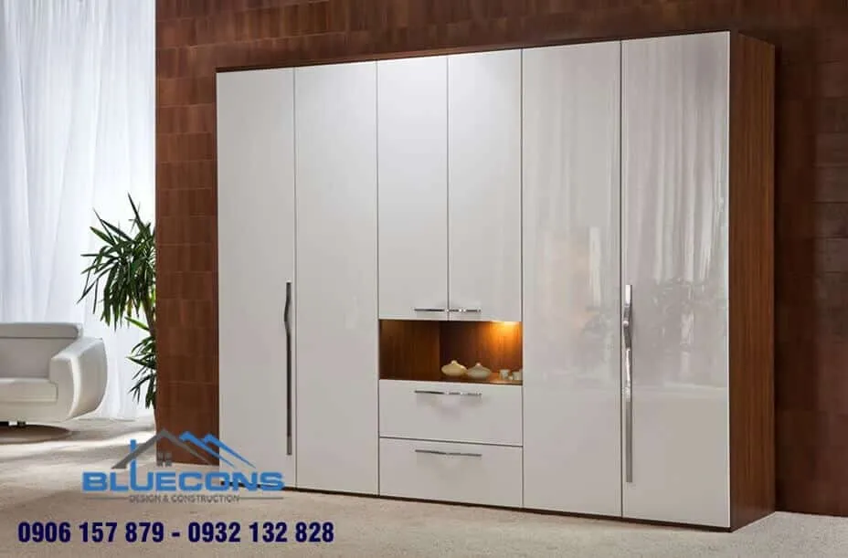 Tủ quần áo hiện đại 2024 3 Thiết kế phòng chung cư đẹp