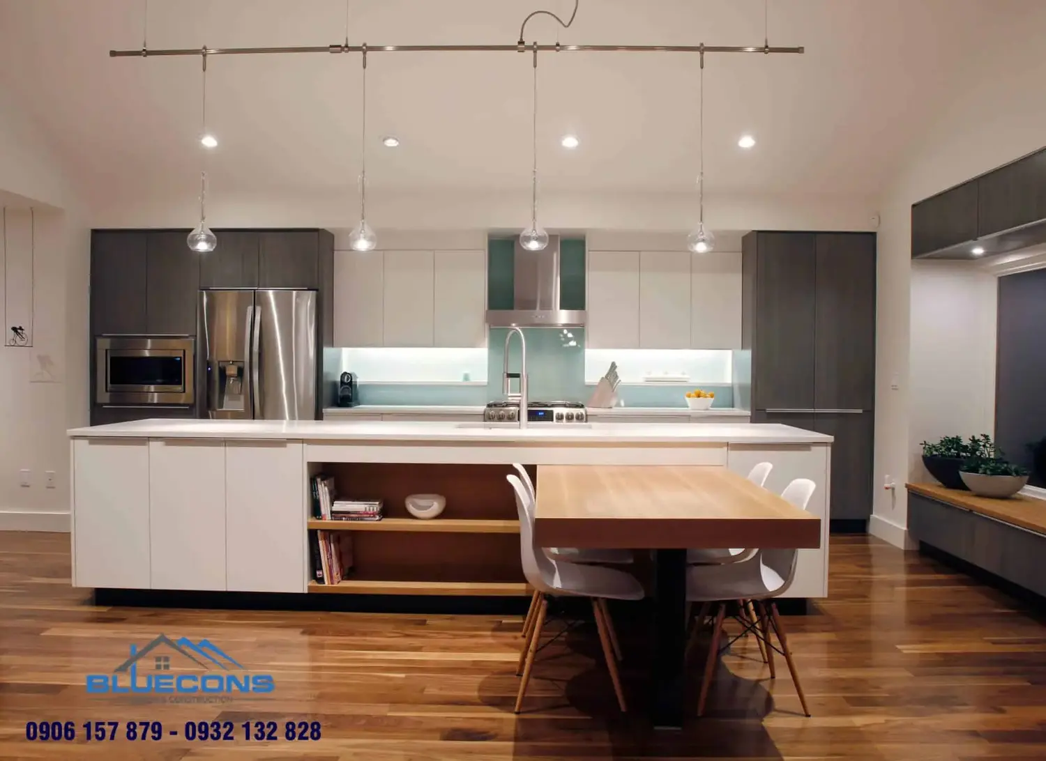 Tủ bếp chữ I 13 Thiết kế phòng chung cư đẹp