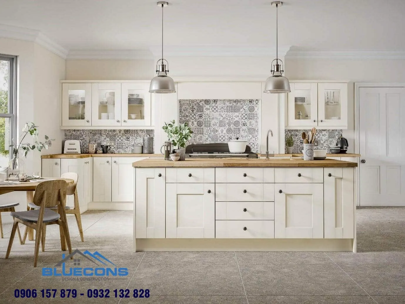 Tủ bếp chữ I 20 Thiết kế phòng chung cư đẹp
