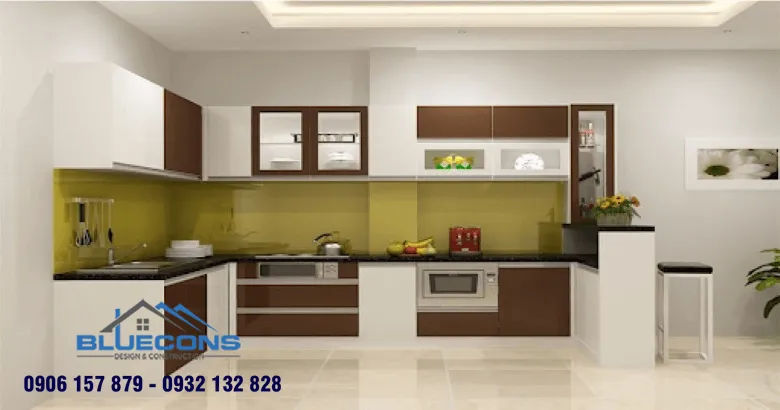 Kích thước tủ bếp 5 Thiết kế phòng chung cư đẹp