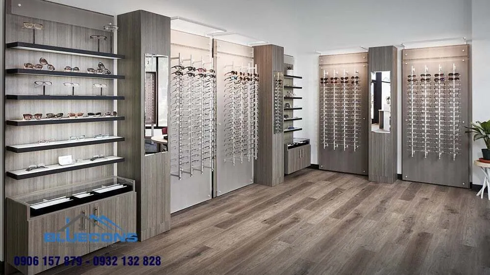 Tủ trưng bày kính mắt đẹp 16 Tủ trưng bày kính mắt đẹp