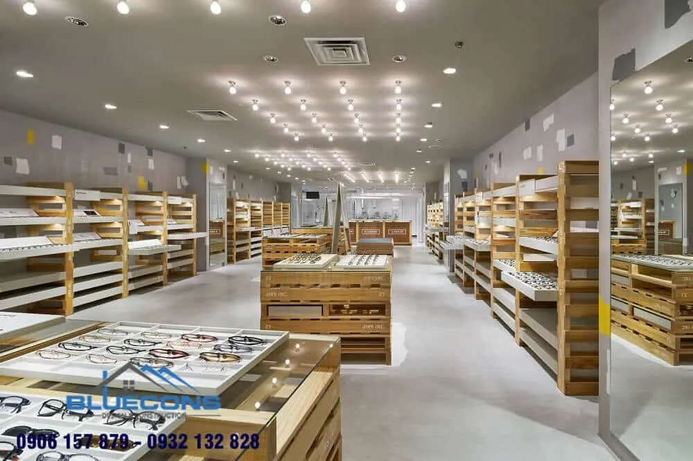 Tủ trưng bày kính mắt đẹp