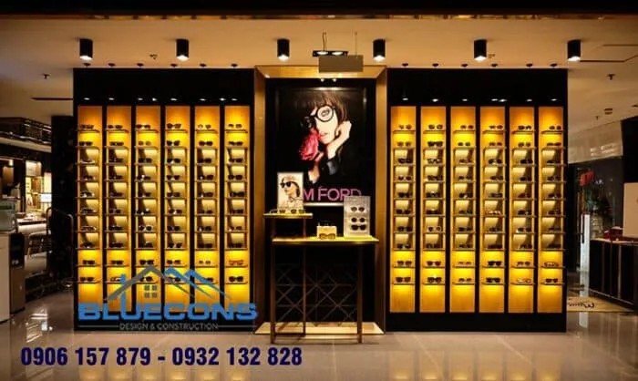Tủ trưng bày kính mắt đẹp
