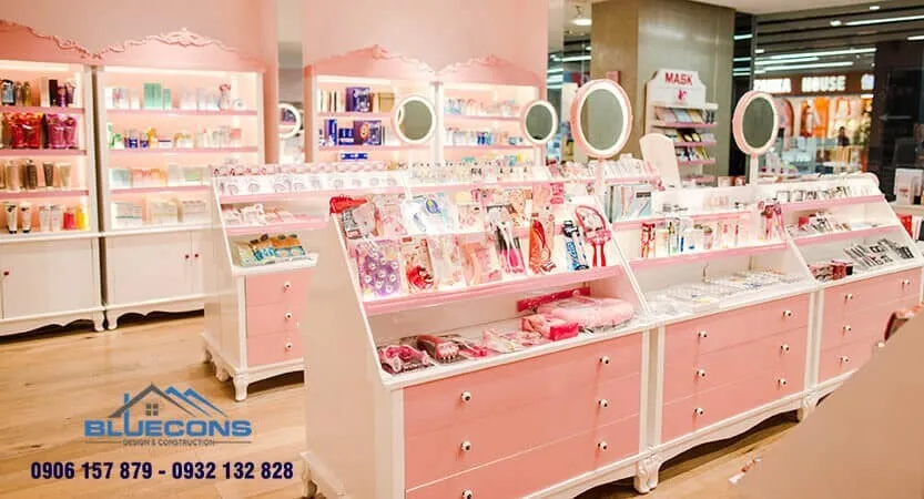 Bí Quyết Thiết Kế Shop Mỹ Phẩm Chuyên Nghiệp - Thu Hút Khách 2 55+ tủ nhựa trưng bày mỹ phẩm cho shop, spa đẹp mắt với thiết kế ấn tượng