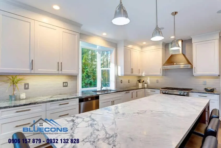 Tủ bếp Melamine bền đẹp 10 Thiết kế phòng chung cư đẹp
