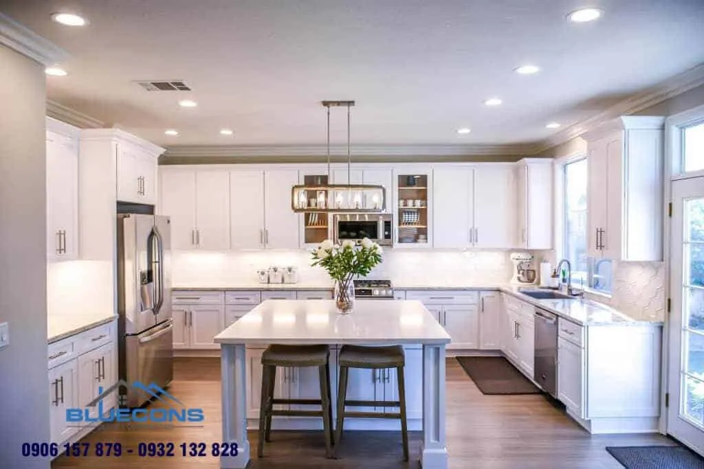 Tủ bếp Melamine bền đẹp 11 Thiết kế phòng chung cư đẹp