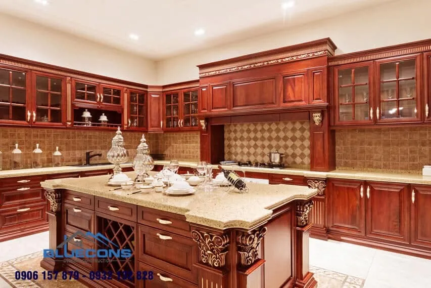 Tủ bếp Melamine bền đẹp 6 Thiết kế phòng chung cư đẹp