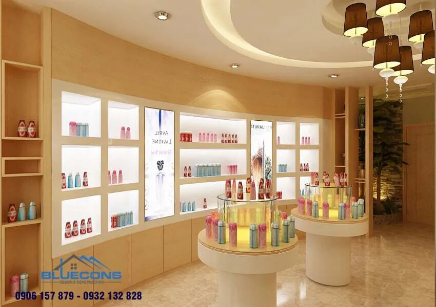 Bí Quyết Thiết Kế Shop Mỹ Phẩm Chuyên Nghiệp - Thu Hút Khách 3 55+ tủ nhựa trưng bày mỹ phẩm cho shop, spa đẹp mắt với thiết kế ấn tượng